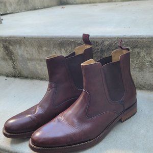 Cole Haan brown ankle leather boots